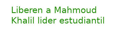 Free  Mahmoud Khalil